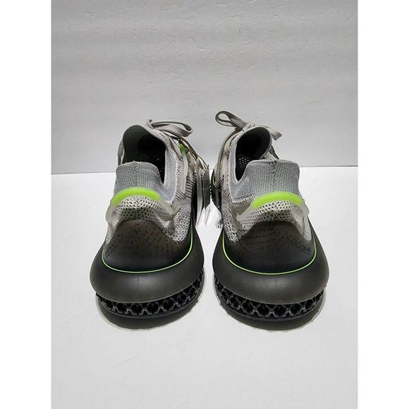 Size 11 ADIDAS 4D FUSION PRIMEKNIT H04511 GREY GREEN RUNNING SHOES SNEAKERS MENS - Picture 4 of 12